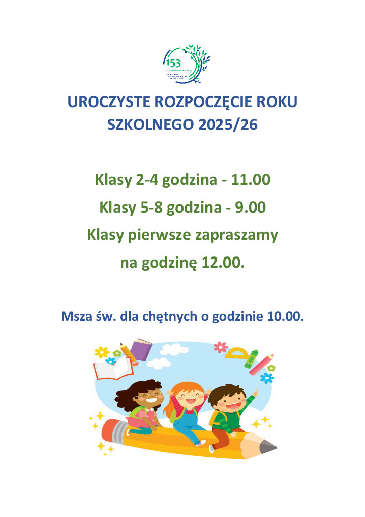 UROCZYSTE ROZPOCZĘCIE ROKU SZKOLNEGO 2025-2026